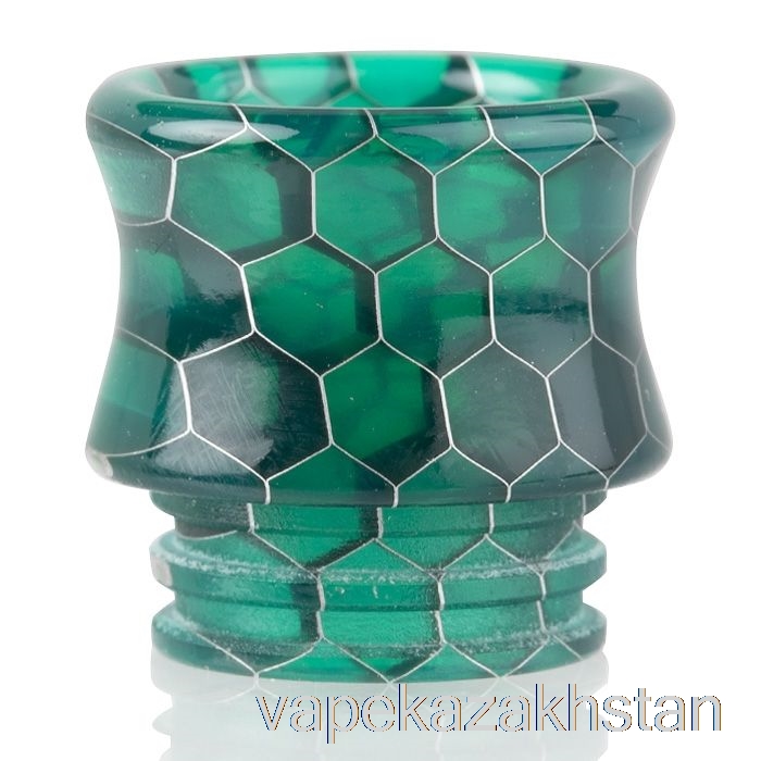Vape Disposable 810 Crown Snake Skin Resin Drip Tip Green